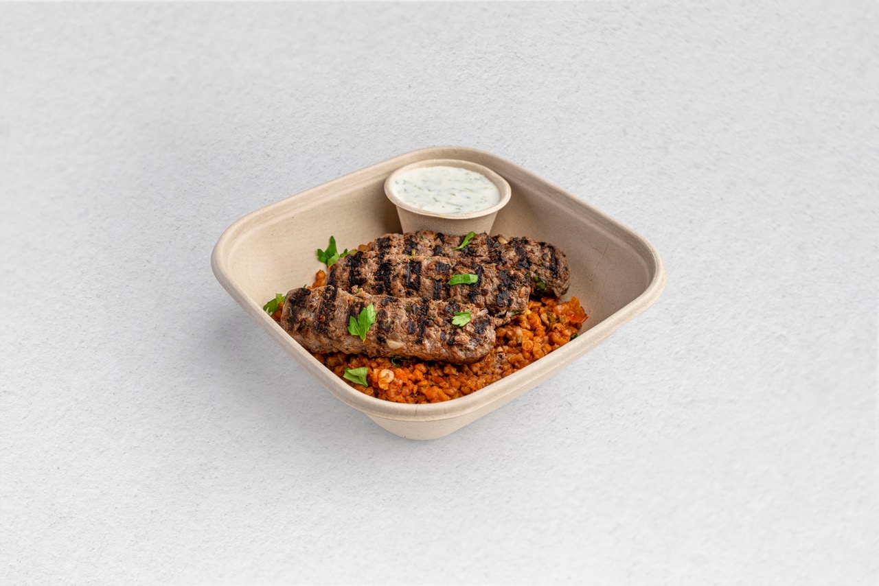 Beef Kebab and Tomato Burghul