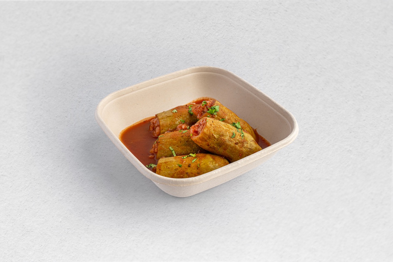 Beef Stuffed Marrow with Tomato Sauce