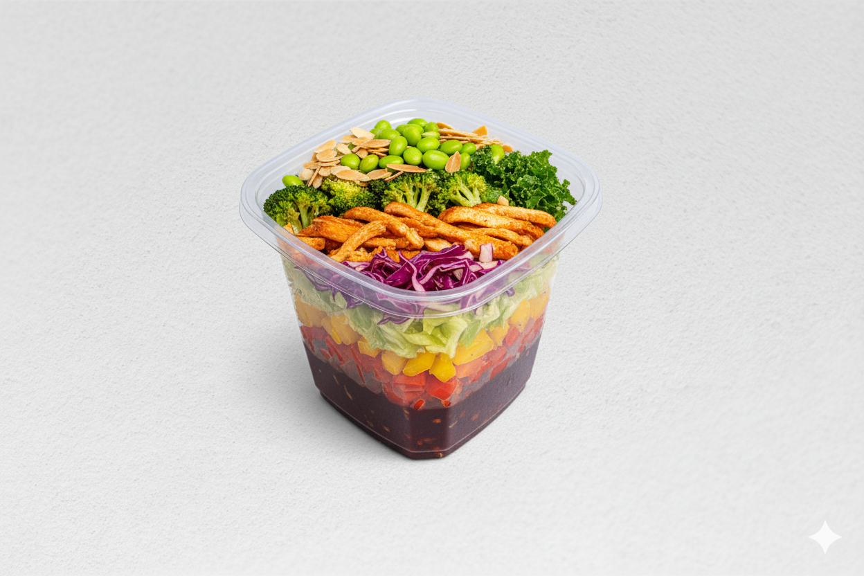 Chicken Garden Salad Jar