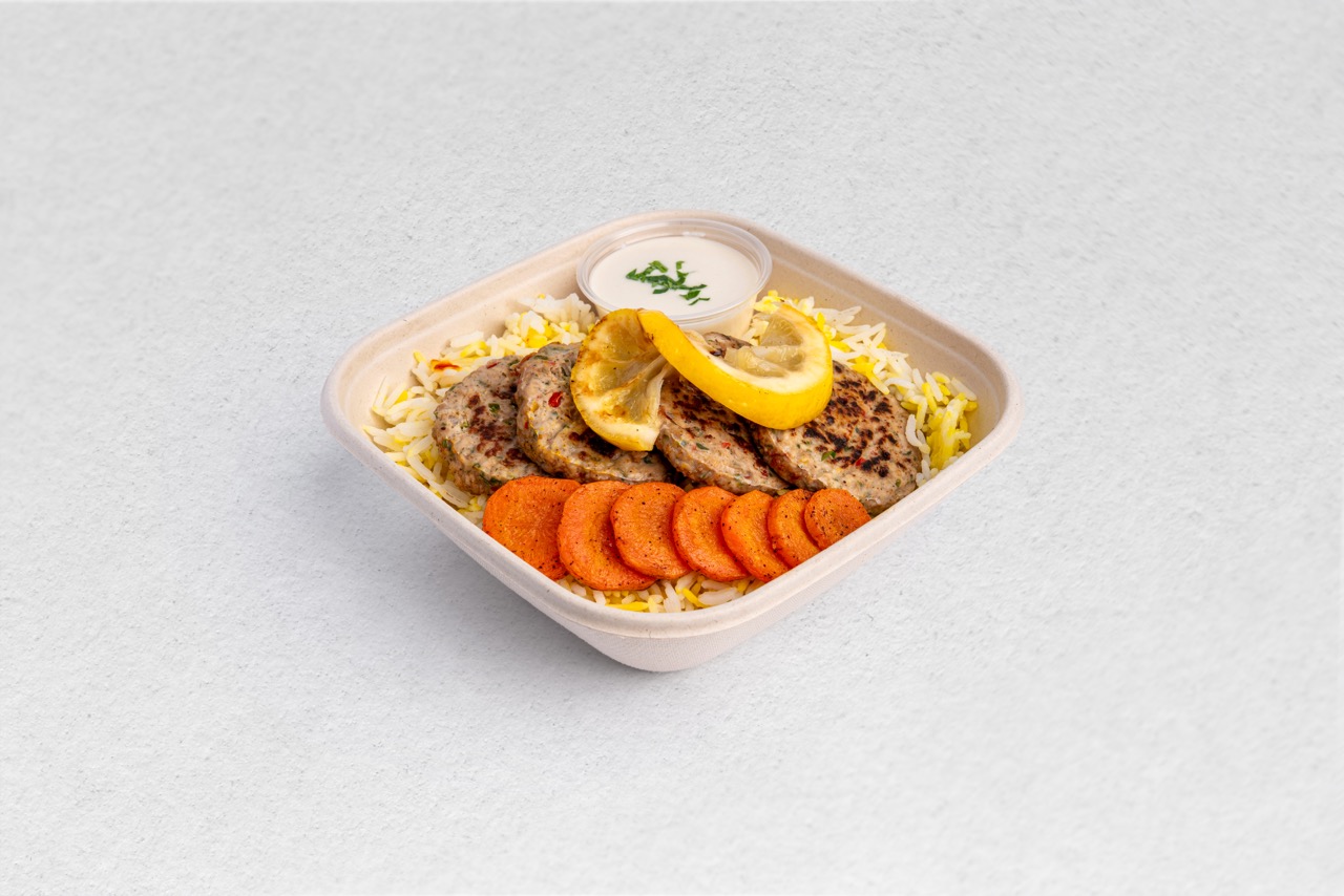 Chicken Kofta With Saffron Rice