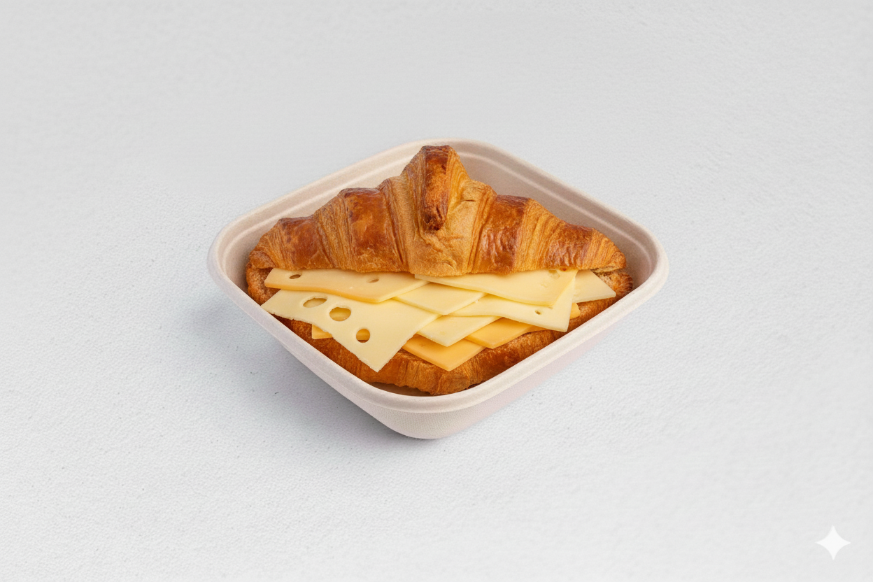 Croissant with Triple Cheese