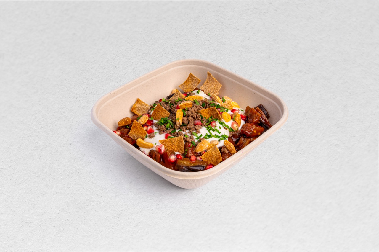 Eggplant Beef Fatteh