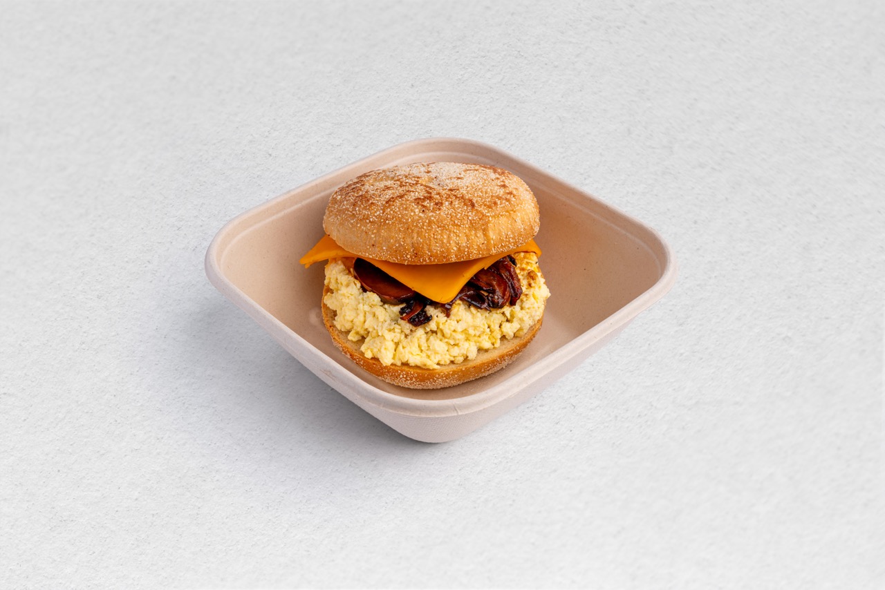 English Muffin with Scrambled Egg