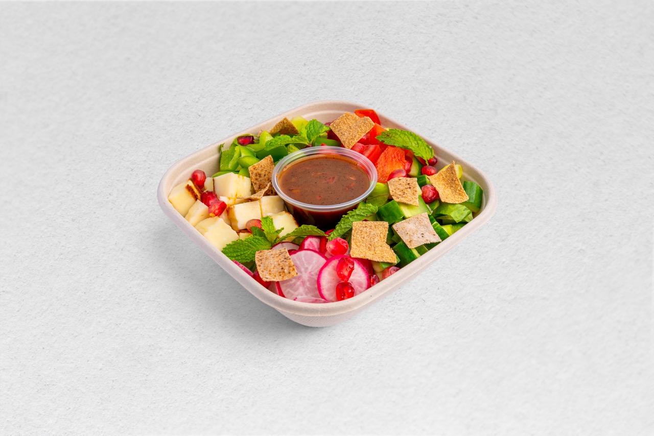 Fatoosh with Grilled Halloumi Salad