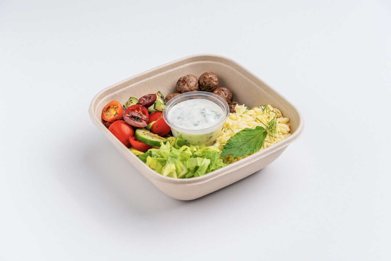 Greek Meatballs Bowl