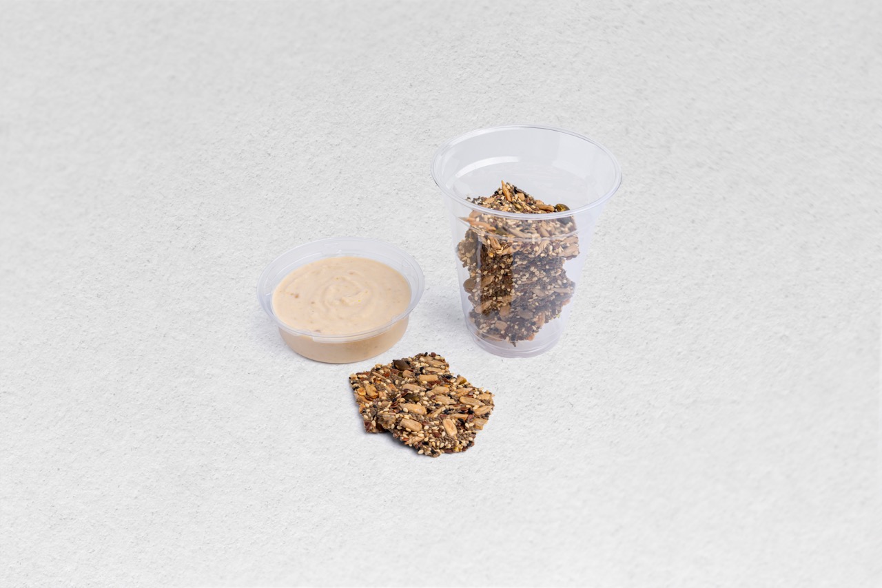 High Protein Crackers with Hummus