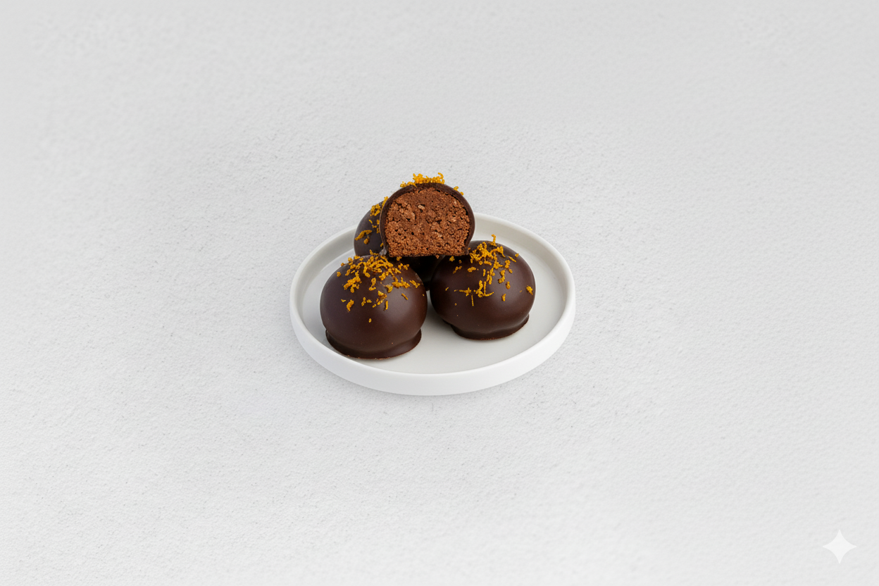 Orange Brownie Balls