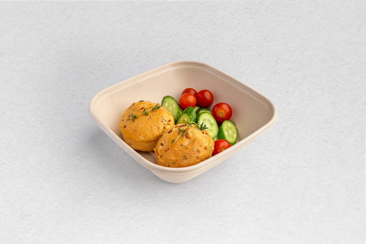 Sun Dried Tomato Halloumi Muffin