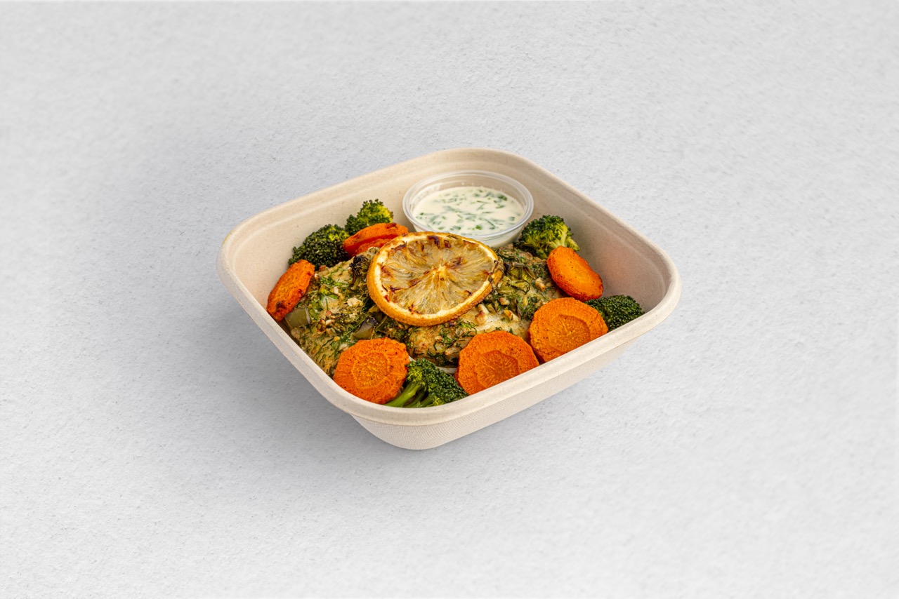 Zesty Herb Fish and Cilantro Rice